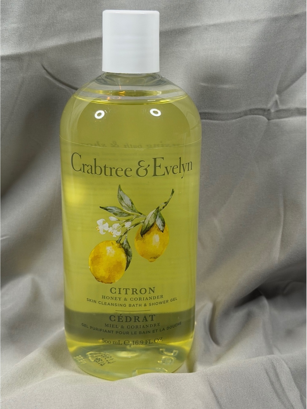 Crabtree & Evelyn Citron Honey & Coriander Skin Cleansing Bath & Shower Gel 250m